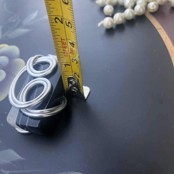 Silver Tone Wire Wrapped Pendant - Picture 2 of 15